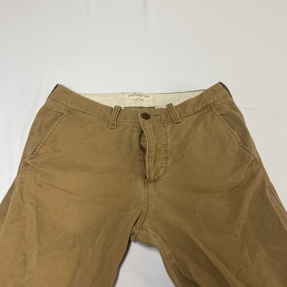 Hollister Classic Straight Khaki Pants Tan Chino Men's Size 28x30 - Picture 3 of 14